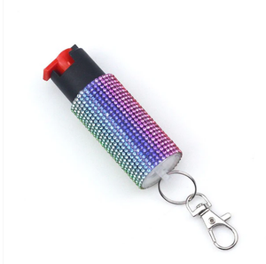 Wholesale Bling-Jeweled Spray Self Defense Keychain up to 10 Feet to Disperse Liquid Self Defense Spray Bottle for Women - Product Image 4
