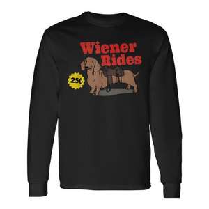 T-shirt à manches longues Wiener Rides, chemise promotionnelle 2025 - Product Image 1
