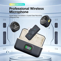 Microphone sans fil SYNCMIC Q8 Lavalier 2-en-1 avec réduction de bruit, ajustement personnalisé, en ABS, pour diffusion en direct et caméra