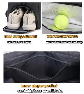 <span class=keywords><strong>Bolsa</strong></span> de viaje con estampado de logotipo personalizado para hombre en 10 colores, <span class=keywords><strong>bolsa</strong></span> deportiva de lona con compartimento para zapatos, bolsas impermeables para gimnasio y ejercicio - Product Image 4