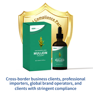 Extracto de Hoja de Gordolobo Orgánico en Gotas, para Limpieza y Desintoxicación Pulmonar, Cumple con las Normas de EE. UU./UE, Gran Venta - Product Image 2