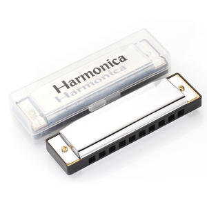 <span class=keywords><strong>Harmonica</strong></span> Diatonic <span class=keywords><strong>Blues</strong></span> 10 trous C Key avec corps en aluminium écologique finition dorée pour débutants et jouets pour enfants - Product Image 3