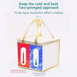 Sac isotherme réutilisable en aluminium imperméable KAISEN, sac à déjeuner thermique non tissé, sac isotherme pour la livraison de nourriture - Product Image 5