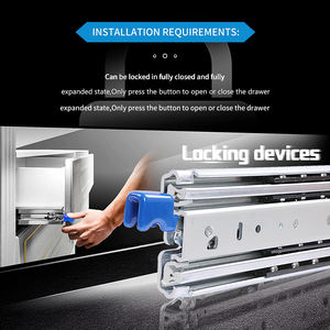 Glissière de tiroir à verrouillage robuste, capacité de <span class=keywords><strong>charge</strong></span> élevée de 225 kg, glissière de tiroir en acier pour camion, <span class=keywords><strong>plateau</strong></span> coulissant pour benne de camion - Product Image 2