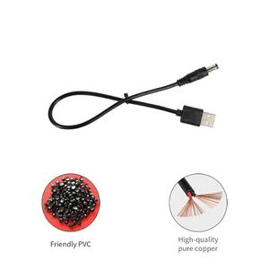 USB to DC Male Power <strong>Cable</strong> 5.5*2.1mm 22AWG Copper Wire Charging Extension Cord for Laptop Router Monitor 250cm - Product Image 3