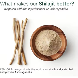 Gummies de Shilajit Pur de l'Himalaya 3000mg avec Ashwagandha, 60 unités - Product Image 6