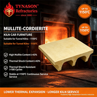 Brique réfractaire en mullite-cordiérite à haute résistance, directement de l'usine, pour four, résistance au choc thermique, 100 cycles max.