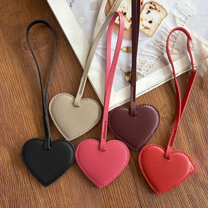 PU da trái tim <span class=keywords><strong>Keychain</strong></span> dễ thương tình yêu trái tim treo đồ trang trí quyến rũ Túi Mặt dây chuyền phụ kiện vòng chìa khóa - Product Image 3