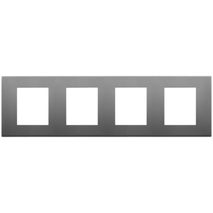 8M 2+2+2+2 <b>Plate</b> Int71 Satin Stainless Steel Wall <b>Switch</b> Cover 30.7x9.1x1.7cm - Product Image 1