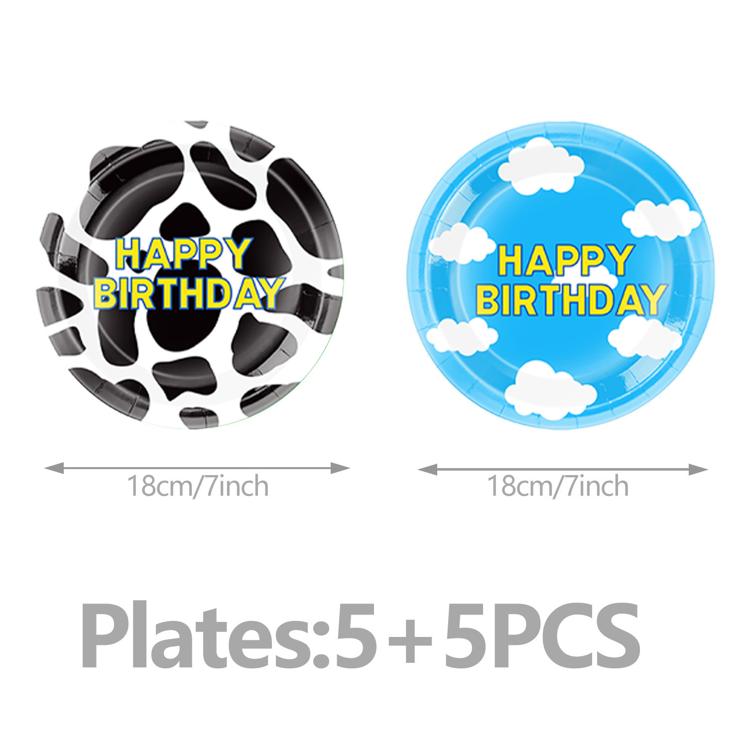 7in plates 10pcs