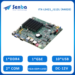 Placa base Mini <span class=keywords><strong>ITX</strong></span> integrado Celeron N4020 procesador de un solo canal 2400MHz <span class=keywords><strong>DDR4</strong></span> SATA3.0 10 * USB 2 * COM 12V placa base DE PC - Product Image 2
