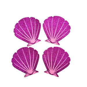 Vente en gros de couvre-tétons autocollants jetables en forme de coquille rose brillant Pasties Accessoires intimes à la mode Rallonges de <span class=keywords><strong>soutien</strong></span>-<span class=keywords><strong>gorge</strong></span> - Product Image 3