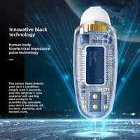 Analyseur d'hydratation de la peau portable pour usage domestique, stylo intelligent de détection d'eau et d'huile, outil de soin de la peau
