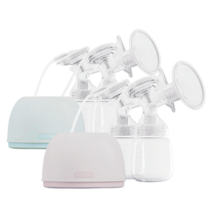 Einfache Verwendung Elektronische Milch pumpen Druck muster mit elektrischem Antrieb LED-Touchscreen 2 Flaschen für Doppel brust absaug bogen Typ 233g - Product Image 3