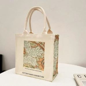 Bolsas de Tela de Algodón con Logotipo Impreso Personalizado al por Mayor, Bolsas de Compras Extra Grandes con Diseño de Dibujos Animados, Marca JYY, para Playa y Supermercado - Product Image 1