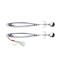 Leurre de Pêche Japonais T-Bait DUO en Alliage de Zinc, Jigs Métalliques Lents Appât Dur avec Hameçon, Poids 10g 15g 20g 30g 40g 60g 80g