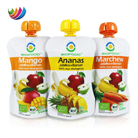 Pochettes Souples à Bec Personnalisées de Qualité Alimentaire et Écologiques pour Boissons, Yaourts, Jus de Fruits et Aliments pour Bébés (100ml, 250ml, 500ml)