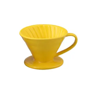 Kaffee tropfer aus hoch befeuertem Keramik material, Größe 02, Keramik über Kaffee maschinen filter gießen