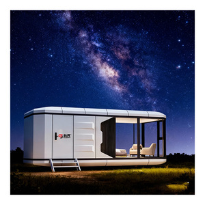 Cabaña Prefabricada Ecológica de 20 pies/40 pies, Casa Modular Portátil Plegable Tipo Cápsula Espacial para Campamentos y Complejos Turísticos - Product Image 1