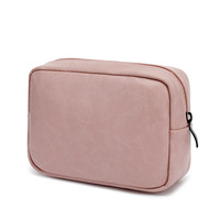 Étui multifonctionnel en cuir pour câble de voyage technique Organisateur d'accessoires numériques Cordon de charge Sac de transport