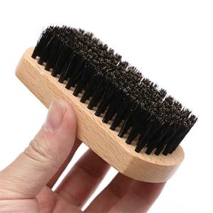 Cepillo de madera de haya para hombres, cepillo de cerdas de jabalí, bigote y barba, peine para el pelo Facial, cepillo para barba jabali - Product Image 1