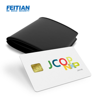 Carte à puce CR80 JCOP Java, interface double contact et sans contact, prise en charge RSA2048 SHA512 ECC J3H145, carte intelligente Java