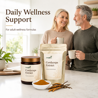 Extrait de Cordyceps Militaris en poudre LongBio, Cordycepine, Polysaccharides pour Capsules, Comprimés, Boissons, Suppléments, Fourniture en vrac OEM