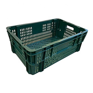 hot nestable and stackable plastic harvest agriculture crate for fruits