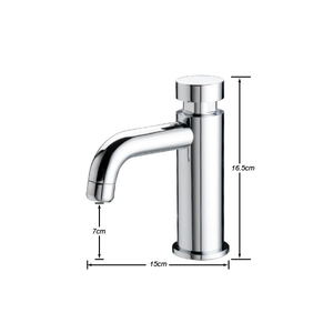 Grifo de Lavabo Monomando de Latón Cromado para Montaje en Encimera, Venta al por Mayor del Fabricante - Product Image 1