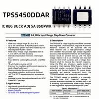 TPS5450DDAR/296-26997-2 Nouveau régulateur de commutation Buck IC original TPS5450DDA, réglable en tension positive, entrée 5,5V-36V, sortie 1,221V, 5A