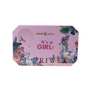 Impression personnalisée logo fille garçon bleu rose bébé annonce <span class=keywords><strong>naissance</strong></span> vêtements magnétique cadeau boîte nouveau-né baby shower coffret cadeau - Product Image 2