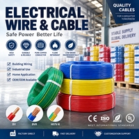 Câble électrique THHN ignifuge en cuivre pur isolé PVC 450/750V, résistant à la corrosion, pour câblage commercial