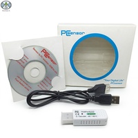 Higrómetro USB TEMPerHUM para Interiores y Exteriores, Medidor Digital de Temperatura y Humedad del Aire con Alarma por Correo Electrónico para Almacenes, Invernaderos y Vegetales