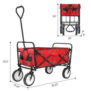<span class=keywords><strong>Chariot</strong></span> utilitaire pliable d'extérieur - <span class=keywords><strong>Chariot</strong></span> pliable robuste pour le camping, la <span class=keywords><strong>plage</strong></span> et le jardin avec une longue poignée - Product Image 2