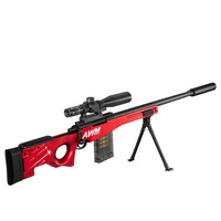 Pistolet à balles souples de sniper AWM, grand modèle, pour enfants, cadeau d'anniversaire, simulation réaliste, type 98k pour M24, en plastique, pour garçons