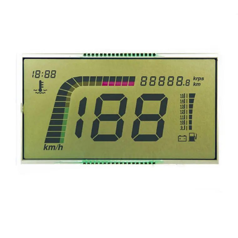 Lcd Display Transparent Digit Lcd 7 Segment Display TN Reflective Lcd Display for Electric Motorcycle