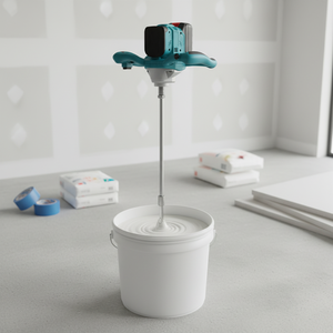 Mezcladora de pintura y mortero portátil de 6 velocidades ajustables, mezcladora de concreto inalámbrica con motor sin escobillas de cobre, batidora manual. - Product Image 1