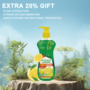 Lemon <strong>Dishwashing</strong> <strong>Liquid</strong> Kitchen Cleaner Strong Grease Removal Dish Wash Detergent - Product Image 3
