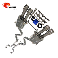Système d'échappement Catback pour BMW E92 E90 E93 M3 4.0L V8 Premium 304SS avec tuyau poli et embouts de silencieux en fibre de carbone