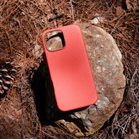 Étui de téléphone portable en cuir véritable grainé motif litchi magnétique pour iPhone 16 15 14 Pro Max