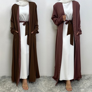 1991 #   Abaya ouverte tendance, 2 couleurs, réversible, vêtements musulmans pour femmes, abayas de Dubaï - Product Image 2
