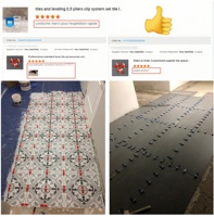 Système de nivellement professionnel pour carreaux, 100 clips en plastique de 1,5 mm, cales, entretoises, outils d'installation pour carreaux de céramique et de porcelaine, OEM