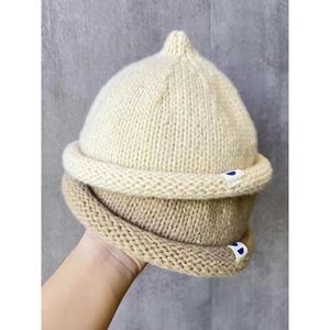 Gorro Infantil Estilo Ecológico Otoño/Invierno, Gorro <span class=keywords><strong>de</strong></span> Punto Jacquard con Diseño <span class=keywords><strong>de</strong></span> Calabaza, <span class=keywords><strong>Porta</strong></span> Chupetes, Detalle <span class=keywords><strong>de</strong></span> Botones, Gorro Unisex Moderno <span class=keywords><strong>de</strong></span> Mezcla <span class=keywords><strong>de</strong></span> <span class=keywords><strong>Lana</strong></span> - Product Image 3