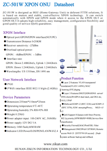 ZC-501W XPON ONU พอร์ต 1GE ไวไฟ 2.4G 300Mbps ชิป RTL โมเด็ม GPON EPON อัตโนมัติ FTTH - Product Image 6