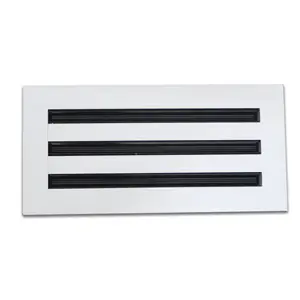 Grille d'air de diffuseur de fente linéaire en aluminium de 14*6 ''avec la boîte plenum