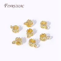 18K plaqué or grand trou bijoux à bricoler soi-même faisant des composants perles entretoises pendentif breloques avec laiton métal caution perles accessoire