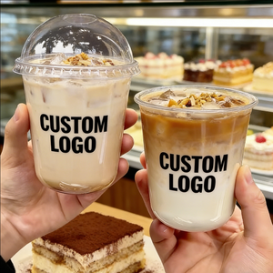 Vasos de Plástico Redondos de 12 oz (1000 ml) con Tapa, Sellables, de PET, para Café Helado - Product Image 3