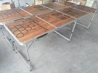 Meja Permainan Beer Pong Lipat Aluminium untuk Luar Ruangan dengan Desain Modern dari Merek Sunrise