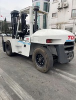 Dijual: Forklift Diesel TCM 10 Ton, Dilengkapi Mesin Isuzu, Asli Impor dari Jepang, Populer di Pasar