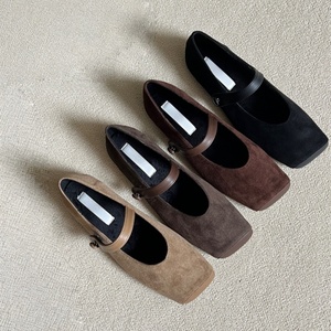2026 New Model Flats-Low-Heeled PU Upper <b>Closed</b>-<b>Toe</b> Back Strap Flats Sexy Flat <b>Heels</b> Casual Daily Shoes for Women - Product Image 2